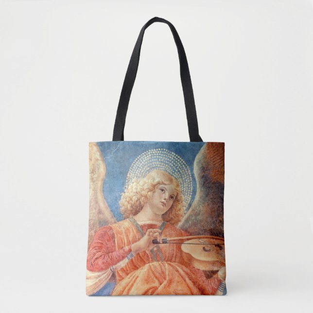 Tote Bag Musical angel playing the violin fresco (Devant)