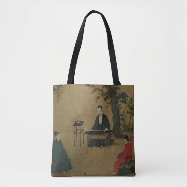 Tote Bag Musicien Dans Le Jardin (Devant)