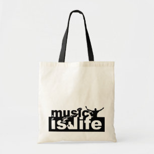 Tote Bag Musique c'est Life bag - choisissez style, personn