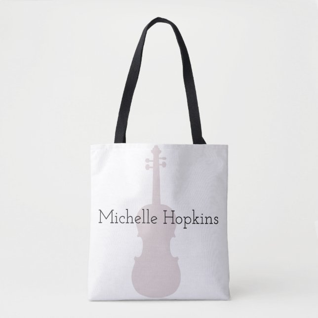 Tote Bag Musique classique violon de musique personnalisée (Devant)