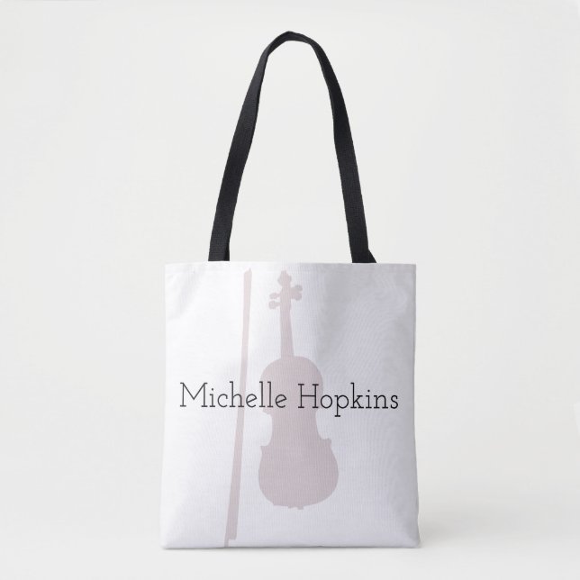 Tote Bag Musique classique violon de musique personnalisée (Devant)