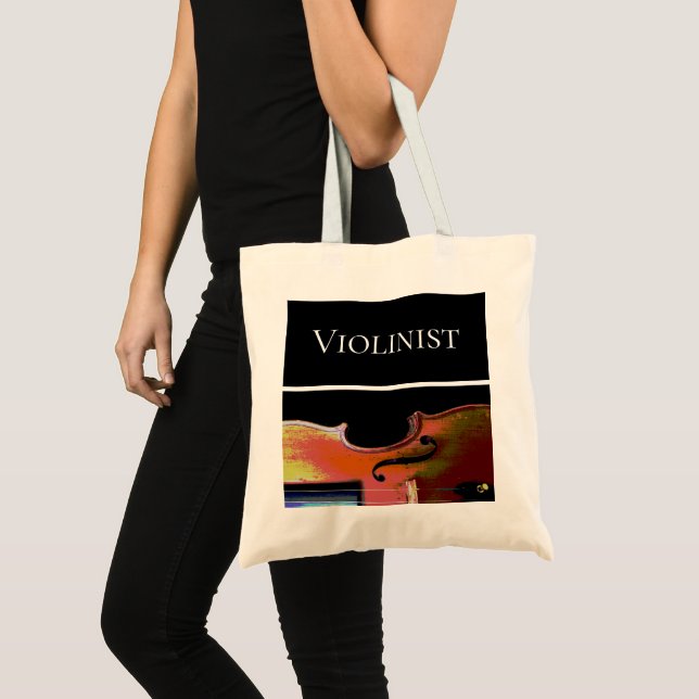 Tote Bag Musique classique violoniste orchestre violon (Devant (produit))