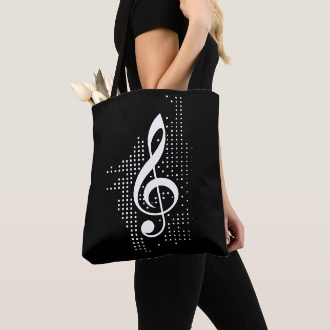 Tote Bag Musique Clé de Sol (De près)