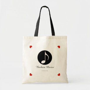 Tote Bag musique d'amour personnalisée