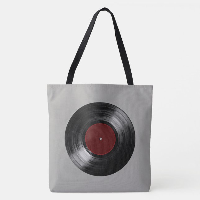 Tote Bag musique d'enregistrement vinvinyle (Devant)