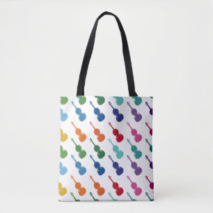 Tote Bag Musique d'un Fun Array colorée de violon