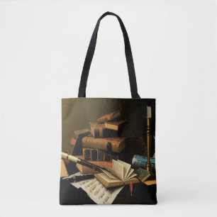 Tote Bag Musique et littérature de William Harnett, Art fin