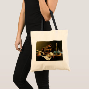 Tote Bag Musique et littérature de William Harnett, Art fin
