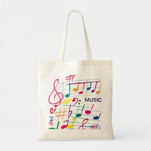 Tote Bag Musique Fourre-tout (Devant)
