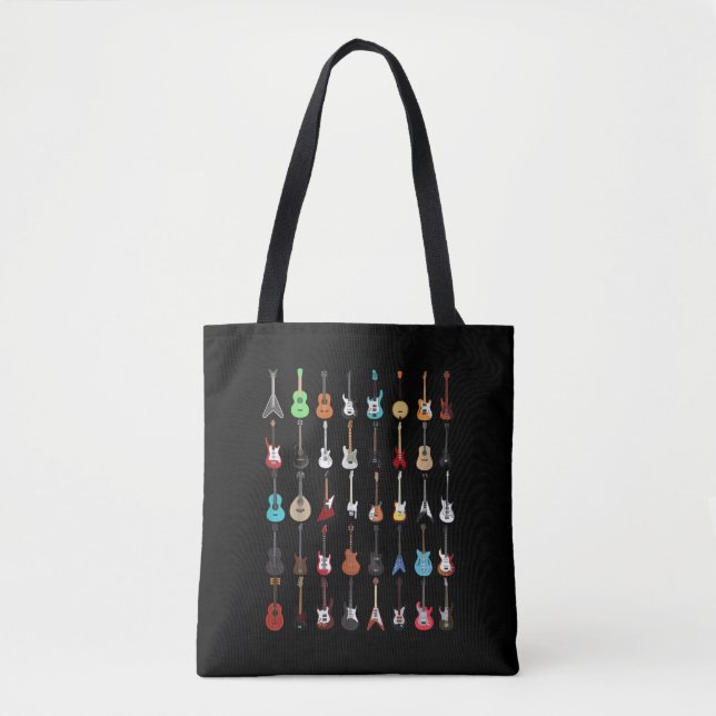 Tote Bag Musique guitar (Devant)