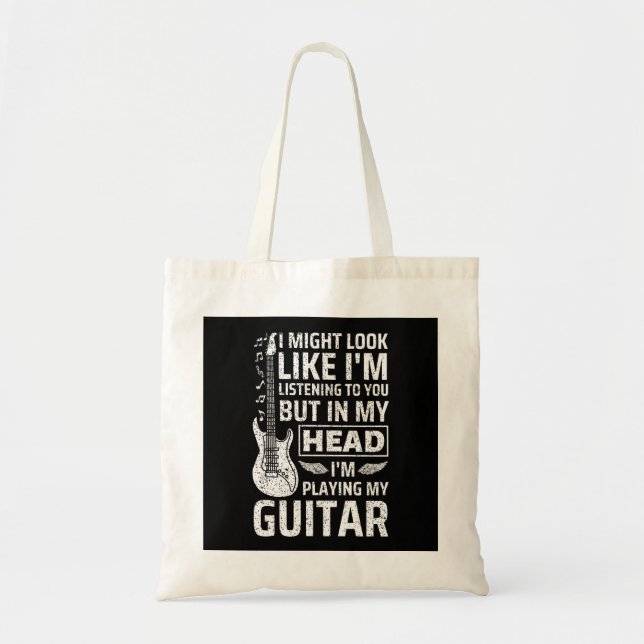 Tote Bag Musique guitare (Devant)