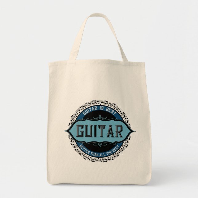 Tote Bag Musique guitare Cercle (Devant)