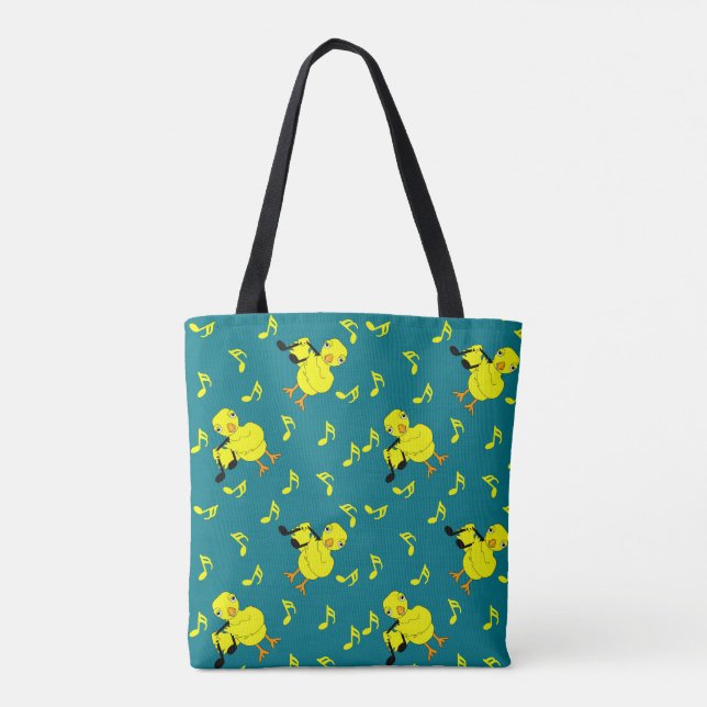 Tote Bag Musique Note Motif (Dos)