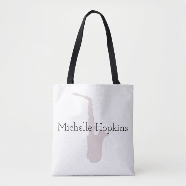 Tote Bag Musique Saxophone classique Musique personnalisée (Devant)