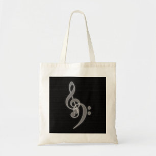 Tote Bag Musique - Treble et Bass Clef