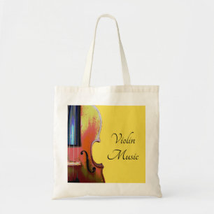 Tote Bag Musique violon Jaune