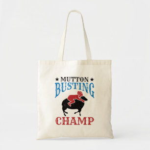 Tote Bag Mutton Busting Champ Cheep Riding