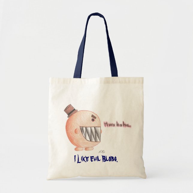 Tote Bag mwahaha…, j'aime des gouttes mauvaises (Devant)
