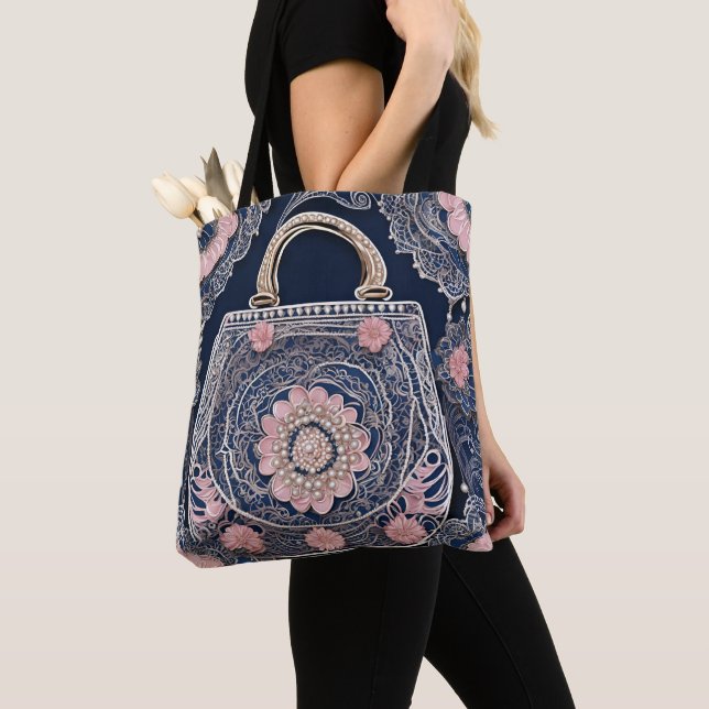 Tote Bag My Blue Purse IA art (De près)