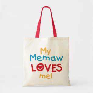 Tote Bag My Memaw Loves Me T-shirts et cadeaux