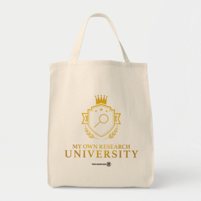 Tote Bag My own Research U - 22 Minutes Grocery Fourre-tout (Devant)