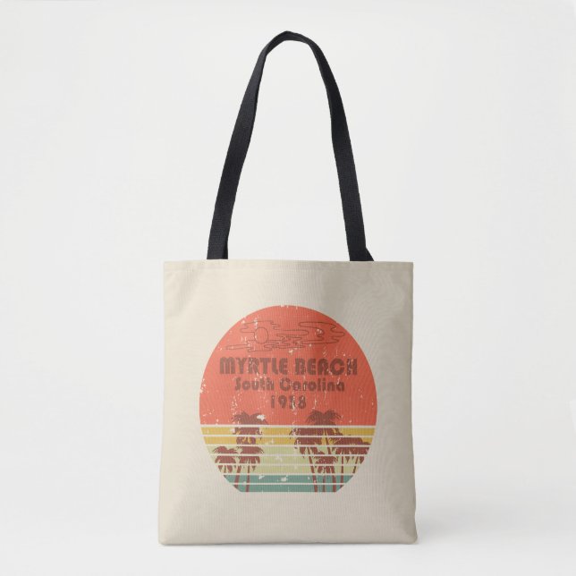 Tote Bag Myrtle Beach Caroline du Sud vintage (Devant)