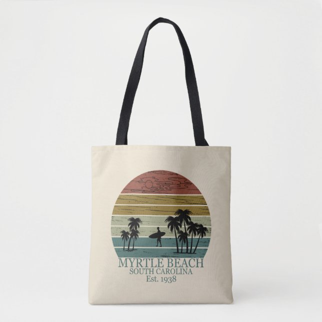 Tote Bag Myrtle Beach Caroline du Sud vintage (Devant)