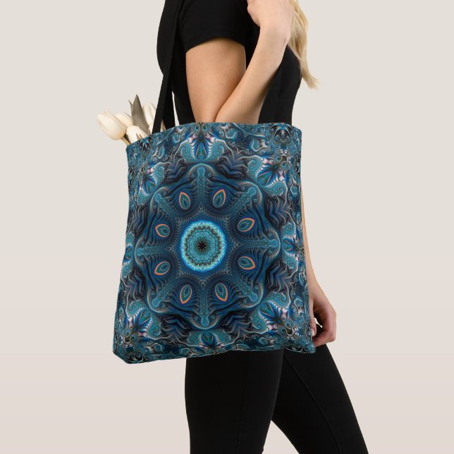 Tote Bag Mysterious space mandala (De près)