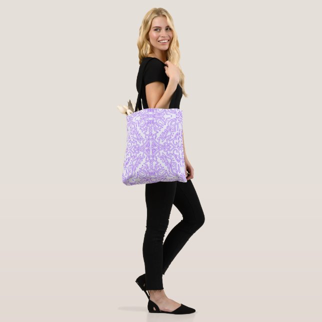 Tote Bag Mystic Nebula Lilac (Sur le modèle)