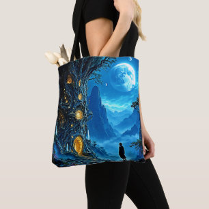 Tote Bag Mystic Tree Home Dreamscape