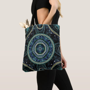 Tote Bag Mystique Grand Royal Julian Fractal Mandala Art