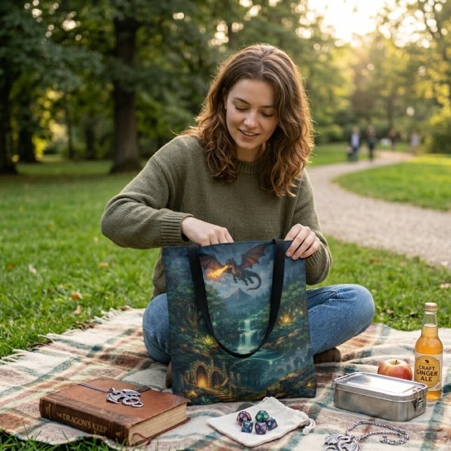 Tote Bag Mythic Realms Fragmented Legends (Créateur téléchargé)