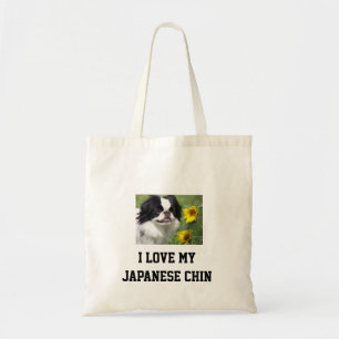 Tote Bag n1047204490_174118_6238, j'aime mon Chin japonais