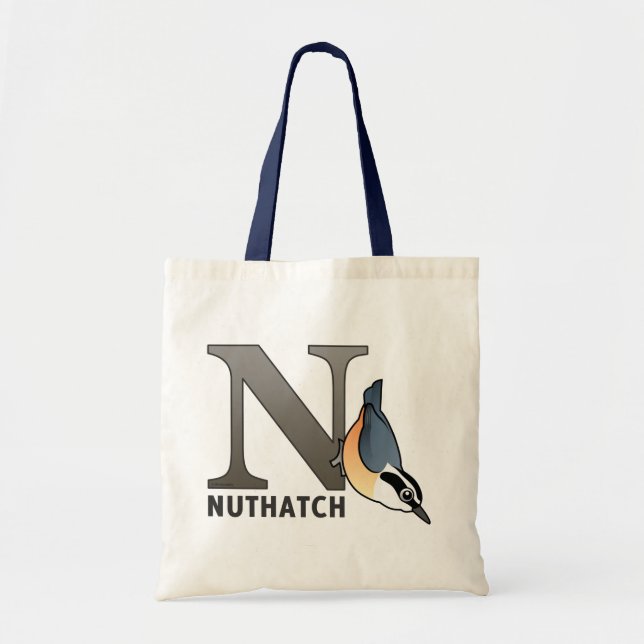 Tote Bag N est pour la sittelle (Devant)