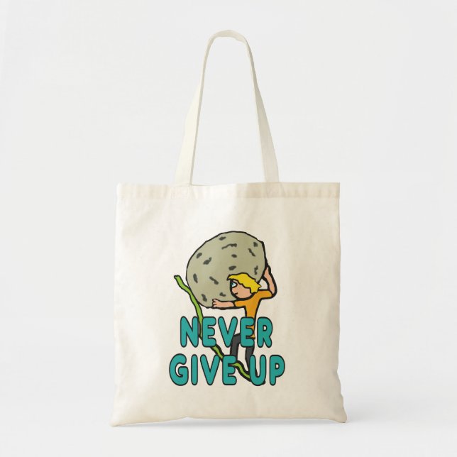 Tote Bag N'abandonne jamais (Devant)