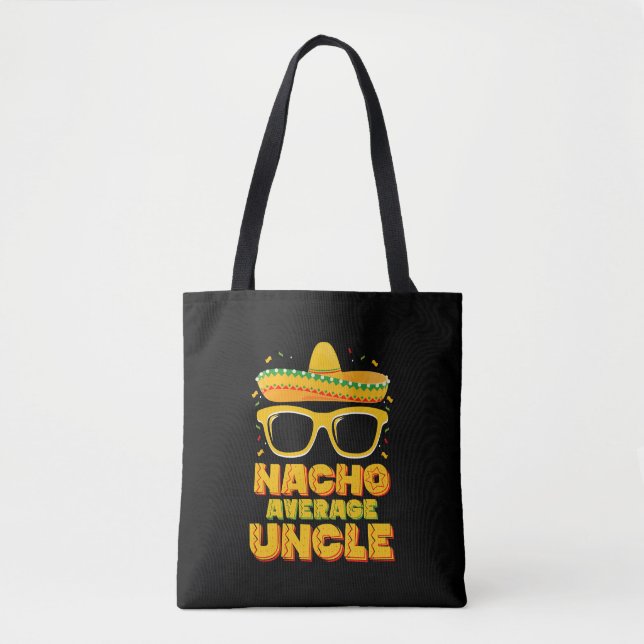 Tote Bag Nacho Moyenne Oncle Cinco De Mayo Famille Correspo (Devant)