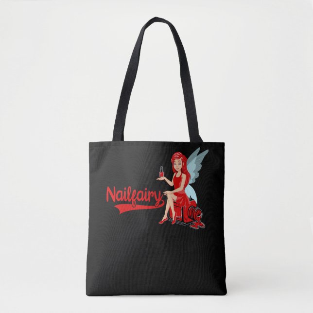 Tote Bag Nail Tech Fairy Cosmetics Nail Technician Manicuri (Devant)