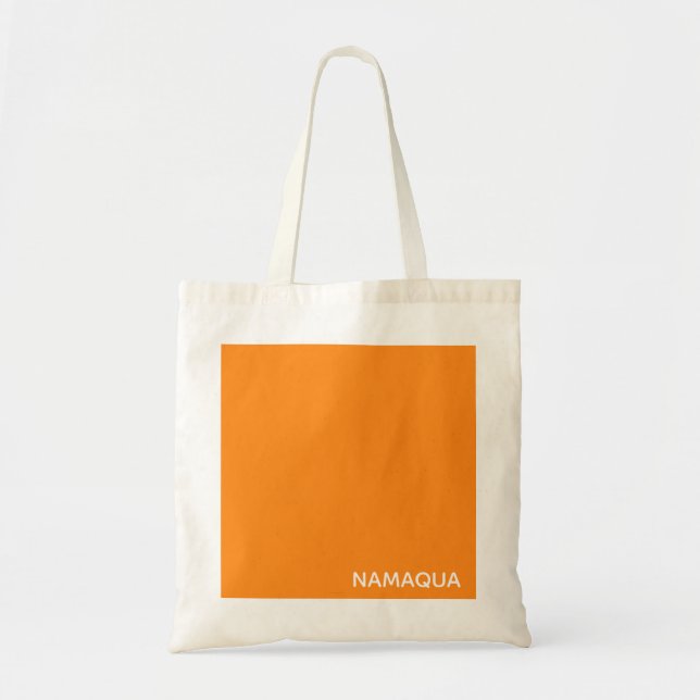 Tote Bag Namaqua orange nom de la couleur (Devant)