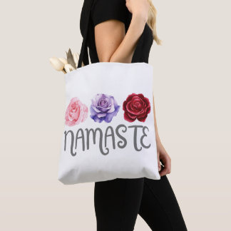 Tote Bag Namaste à trois fleurs