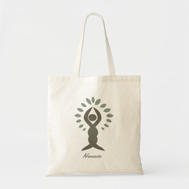 Tote Bag Namaste Arbre de Yoga (Devant)