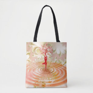 Tote Bag Namaste Citation Arbre de vie Zen Yoga Zen