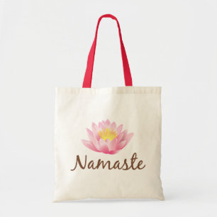 Tote Bag Namaste Lotus Flower Yoga