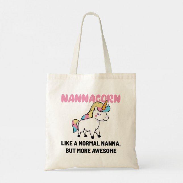 Tote Bag Nana Grandma Unicorn Funny (Dos)
