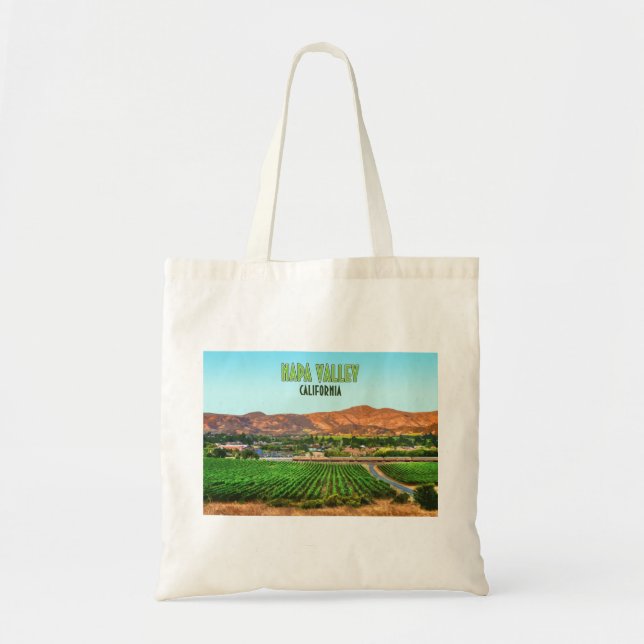 Tote Bag Napa Valley California Vineyard Vintage (Devant)