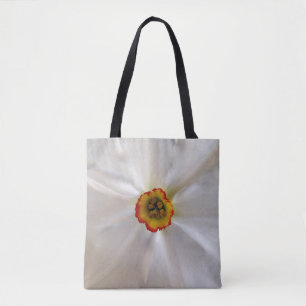 Tote Bag narcisse blanche perle