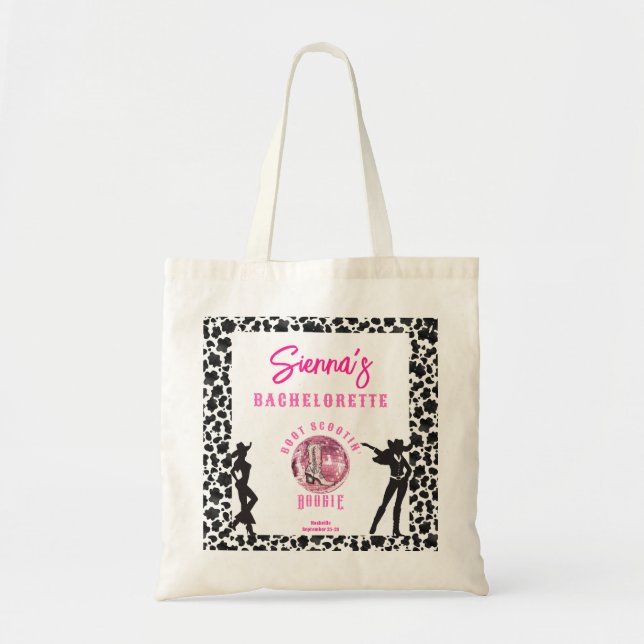 Tote Bag Nashville Cowgirl Disco Rodeo Bachelorette Week-en (Devant)