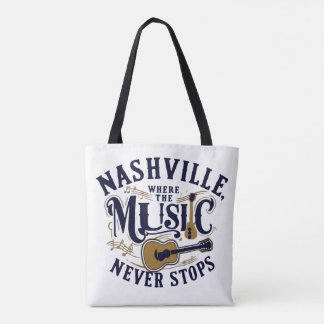 Tote Bag Nashville - Là où la musique ne s'arrête jamais
