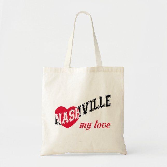 Tote Bag Nashville mon amour (Devant)