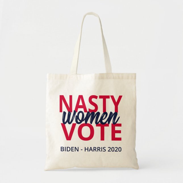 Tote Bag Nasty Women Vote II (Devant)
