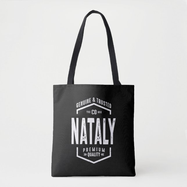 Tote Bag Natalal Nom personnalisé Cadeau Anniversaire (Devant)